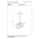 Lucide 00425/01/30 Hängende Deckenleuchte Fabian 1x40w | E27 - schwarz, dimmbar