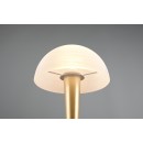 Trio R59561108 LED-Tischleuchte Canaria 1x4,9W | E14 |IP20 - 470lm | 3000K - Touch-Funktion an/aus, Messing matt, weiß