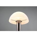 Trio R59561120 LED-Tischleuchte Canaria 1x4,9W | E14 |IP20 - 470lm | 3000K - Touch-Funktion an/aus, schwarz-chrom, weiß