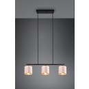 Trio 319000344 Pendelleuchte Julieta 3x40W | E14 | IP20 - schwarz, beige