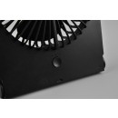 Trio R044-02 Breezy Tischventilator - IP20, 3 Geschwindigkeitsstufen, batteriebetrieben, USB-C Aufladung, schwarz