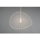 Trio R31451031 Pendelleuchte Chapeau 1x40W | E27 | IP20 - höhenverstellbar, mattweiß
