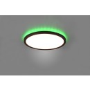 Trio R64371132 LED-Deckenleuchte Aureo 1x18W | 2200lm | 3000-6500K + RGB | IP20 - indirekte Beleuchtung, integrierter Dimmer, stufenlos einstellbare Lichtfarbe, Memory-Funktion, Nachtmodus, Fernbedienung, mattschwarz