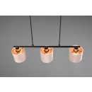 Trio 319000344 Pendelleuchte Julieta 3x40W | E14 | IP20 - schwarz, beige