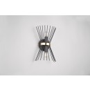 Trio R21532080 Wandleuchte Stab 2x40W | E14 | IP20 - Ober- und Unterlicht, schwarz-gold