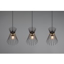 Trio R31533080 Pendelleuchte Stab 3x40W | E27 | IP20 - höhenverstellbar, gold/schwarz