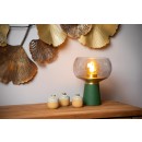 Lucide 05540/01/33 FARRIS dekorative Tischlampe H280mm | 1xE27 - grün, Rauchglas