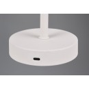 Trio R59151131 LED-Tischleuchte Jeff 1x1,5W | 150lm | 3000K | IP20 - 4-stufige Touchfunktion, Batteriebetrieb, USB-C Betrieb, mattweiß