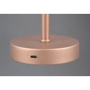 Trio R59151165 LED-Tischleuchte Jeff 1x1,5W | 150lm | 3000K | IP20 - 4-stufige Touchfunktion, Batteriebetrieb, USB-C Betrieb, Kaffee