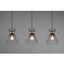 Trio R31533080 Pendelleuchte Stab 3x40W | E27 | IP20 - höhenverstellbar, gold/schwarz