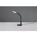 Trio R52671102 LED-Tischleuchte Sally 1x8,4W | 380lm | 4000K | IP20 - 5-stufige Touch-Funktion, Touch-Licht an/aus-Funktion, flexibler Arm, Zeitschaltuhr, schwarz