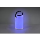 Trio R54066101 LED-Solar-Außenleuchte Garcia 15lm | 3000K | RGBW | IP44 - Batteriebetrieb, USB-Anschluss mit Ladefunktion, RGBW-Farbwechsel, Schalter am Aufbau, weiß