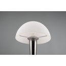 Trio R59561120 LED-Tischleuchte Canaria 1x4,9W | E14 |IP20 - 470lm | 3000K - Touch-Funktion an/aus, schwarz-chrom, weiß