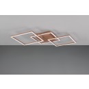 Trio R64493165 LED-Deckenleuchte Trail 1x31W | 3550lm | 3000K | IP20 - schwenkbare Arme, Kaffee