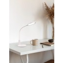 Trio R52671101 LED-Tischleuchte Sally 1x8,4W | 380lm | 4000K | IP20 - 5-stufige Touch-Funktion, Touch-Licht an/aus-Funktion, flexibler Arm, Zeitschaltuhr, weiß