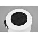 Trio R54066101 LED-Solar-Außenleuchte Garcia 15lm | 3000K | RGBW | IP44 - Batteriebetrieb, USB-Anschluss mit Ladefunktion, RGBW-Farbwechsel, Schalter am Aufbau, weiß