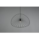 Trio R31451032 Pendelleuchte Chapeau 1x40W | E27 | IP20 - höhenverstellbar, mattschwarz