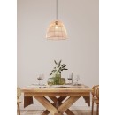 Trio R31131036 Pendelleuchte Rike 1x40W | E27 | IP20 - höhenverstellbar, Rattan