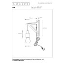 Lucide 08208/01/31 Wandleuchte Fix Wall 1x60W | E27