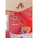 Lucide 08927/02/66 Kinder Spotleuchte Pola 2x60w | E27 - Rosa, einstellbar, dimmbar