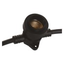 Emos DCPZ01 Garten-Verbindungslichterkette + Partykabel 7,35m 10xE27 | IP44 - max. 750W, schwarz