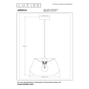 Lucide L104213030 Pendelleuchte JESSICA E27