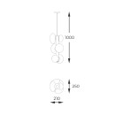 Zuma Line 133867-027985 Pendelleuchte OMI G9