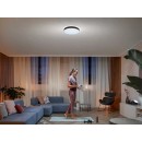 Philips Hue 41160/30 / P6 LED-Deckenleuchte Enrave L + Hue-Schalter 1x33,5w | 4300lm | 2200-6500K - dimmbar, Bluetooth, White Ambiance, schwarz