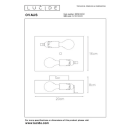 Lucide L122190202 Wandleuchte OVALIS E14
