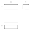 Philips 16487/93/P0 LED Außenwandleuchte Stratosphere 2x4,5W |