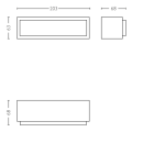 Philips 17354/93/P3 LED Außenwandleuchte Stratosphere 1x4,5W | 4000K | IP44