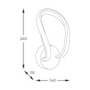 Zuma Line 003064-026636 LED Wandleuchte ERDA integrierte LED-Quelle