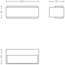 Philips 16487/93/P3 LED Außenwandleuchte Stratosphere 2x4,5W | 4000K | IP44