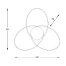 Zuma Line 003064-026631 LED Deckenleuchte BOLD integrierte LED-Quelle