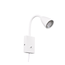 Trio 202670131 Wandleuchte Wanda 1x10W | GU10 - flexibler Arm, Schalter am Körper, weiß