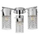 Rabalux 2195 Badezimmer-Deckeneinbauleuchte Niagara 3x40W | E14 | IP44 - transparent, Chrom