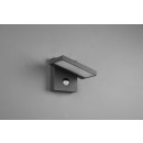 Trio 226369142 LED Außen Wandleuchte mit Horton 1x8w Bewegungssensor | 1000lm | 3000k | IP54 - einstellbar, Anthrazit