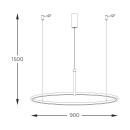 Zuma Line 003064-026644 LED Pendelleuchte CLAUD integrierte LED-Quelle