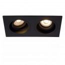 Lucide 22959/02/30 Spotleuchte Embed 2x50w | GU10 - schwarz, einstellbar, dimmbar