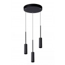 Lucide 24401/21/30 LED Hängende Deckenleuchte Tubule 3x7w | 3 x644lm | 2700k - schwarz