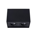 Lucide 22953/02/30 Deckenleuchte Tube 2x50W | GU10 - schwarz, einstellbar, dimmbar