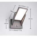 Trio T253769142 LED Außenwandleuchte MALAWI | 5W integrierte LED-Quelle | 700lm | 2300+3000+4000K