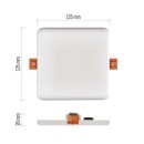 EMOS ZV2132 LED Einbauleuchte VIXXO  | 10W integrierte LED-Quelle | 900lm | 4000K