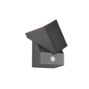 Trio 270669142 LED-Außenwandleuchte mit Bewegungsmelder Avon 1x6W | 600lm | 3000K | IP54 - verstellbare Orientierungsleuchte, anthrazit