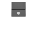 Trio 270669142 LED-Außenwandleuchte mit Bewegungsmelder Avon 1x6W | 600lm | 3000K | IP54 - verstellbare Orientierungsleuchte, anthrazit