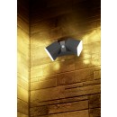 Trio 270669242 LED-Außenwandleuchte mit Bewegungsmelder Avon 2x6W | 1600lm | 3000K | IP54 - verstellbare Orientierungsleuchte, anthrazit