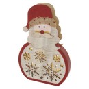 Emos DCWW24 LED Weihnachtsdekoration - Weihnachtsmann 0,3W | 5 LEDs | 2xAAA | 2700K | IP20 - warmweiß, Timer, bunt