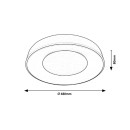 Rabalux 3082 LED-Deckenleuchte CEILO 1x38w | 3200lm | 3000-6500K - dimmbare, Fernbedienung, schwarz