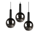 Trio 310390332 abgehängte Deckenleuchte Clayton 3x28W | E27 - höhenverstellbar, schwarz