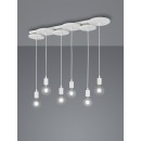 TRIO 310400631 Pendelleuchte Discus 6x28W | E27 | IP20 - matt weiß